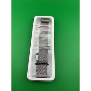 Keepamor Silver Milanese Loop Watch Band - Magnetic Mesh Strap 20mm/22mm